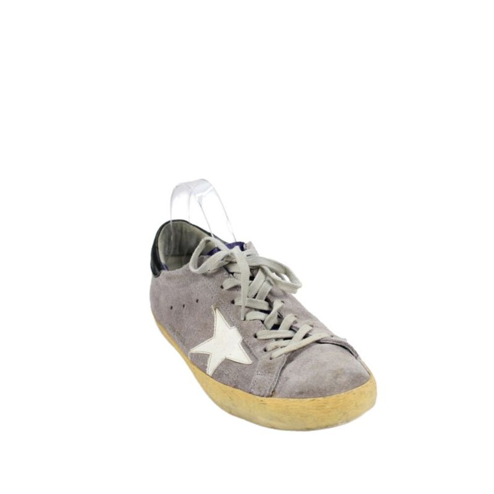 Golden Goose Deluxe Brand Mens Superstar Geometric Sneakers Gray Size EUR 43
